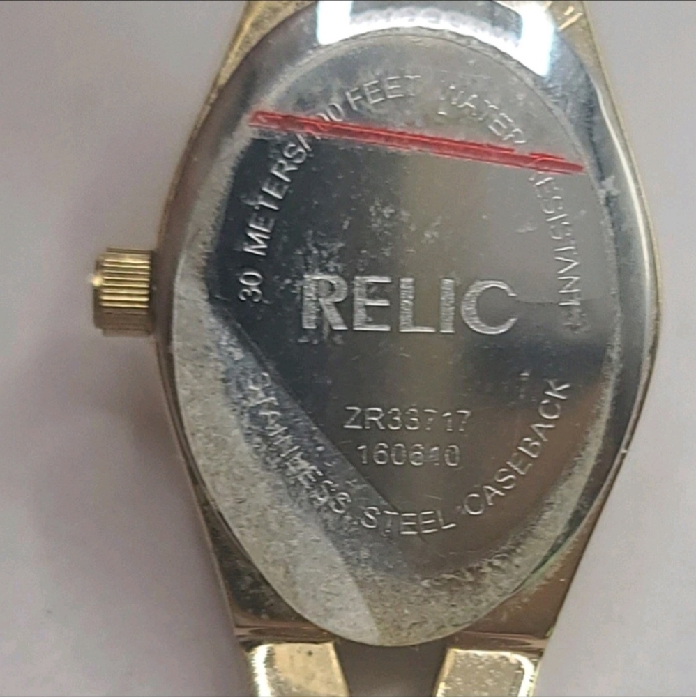 Relic Gold Rhinestone Women's Watch - Picture 4 of 5